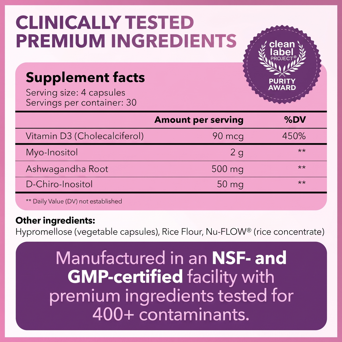 Myo and D-Chiro Inositol®